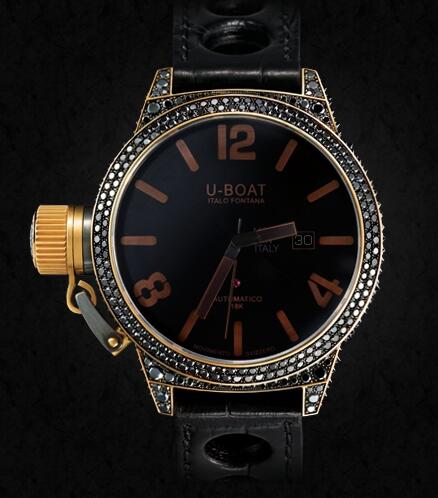 U-BOAT Precious Black Swan 8000 Replica Watch